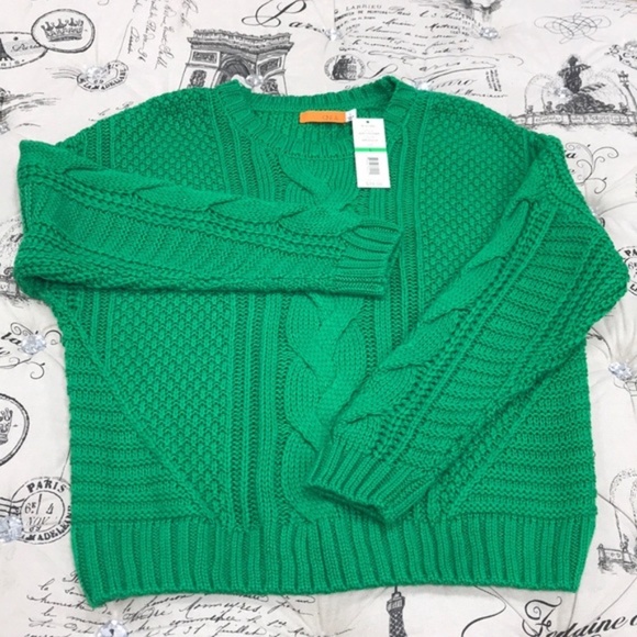 One A Mixed Knit Crew Neck Sweater - Picture 8 of 8